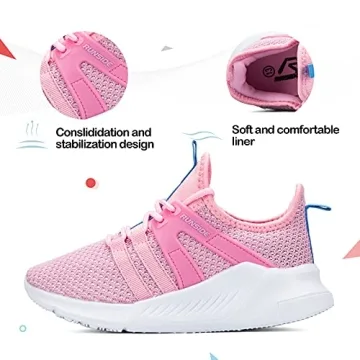 RUNSIDE Kids Lightweight Athletic Sneakers for All Ages