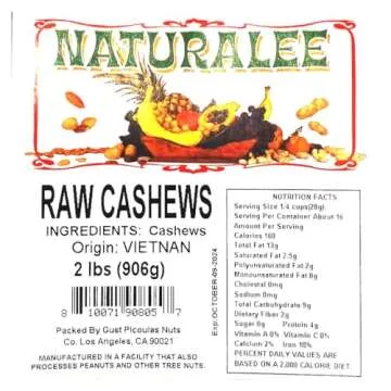 Naturalee Cashews - Healthy Raw Snack for All Ages