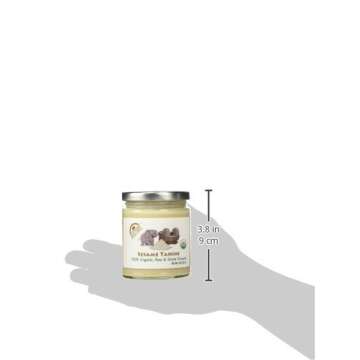 Dastony - Stone Ground Nut & Seed Butters: 01/8 oz Jar of Organic Sesame (Tahini) 100%