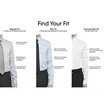 Calvin Klein Men's Slim Fit Non-Iron Herringbone Dress Shirt