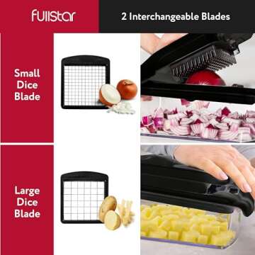 Fullstar Vegetable Chopper - Food Chopper - Onion Chopper - Vegetable Slicer & Spiralizer - Veggie C...