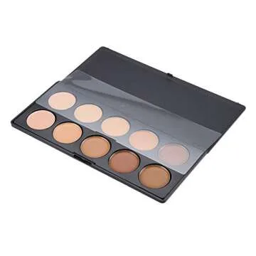 Vodisa 10 Colour Makeup Contour Palette-Cream Concealer Kit- Blemish Face Contouring Highlighter Palette- Sleek Cosmetics Base Foundation Beauty Make up Cream Makeup Blemish Pallet