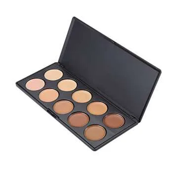 Vodisa 10 Colour Makeup Contour Palette-Cream Concealer Kit- Blemish Face Contouring Highlighter Palette- Sleek Cosmetics Base Foundation Beauty Make up Cream Makeup Blemish Pallet