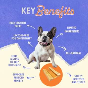 Himalayan Dog Chew Original Yak Cheese Dog Chew, Bacon, 3 Small Sticks, 1.1 oz, Gluten Free, Healthy...