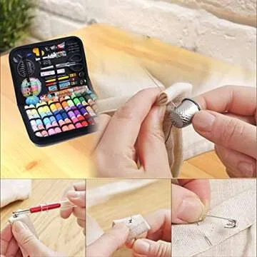 INSCRAFT Premium Sewing Kit - 200 Supplies for All Ages