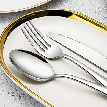 Elegant 40-piece Stainless Steel Flatware Set for 8