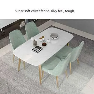 Ergonomic Velvet Dining Chair for Comfort and Style