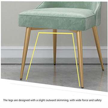 Ergonomic Velvet Dining Chair for Comfort and Style