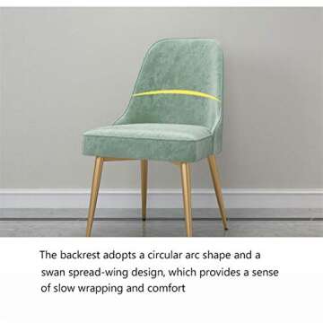 Ergonomic Velvet Dining Chair for Comfort and Style