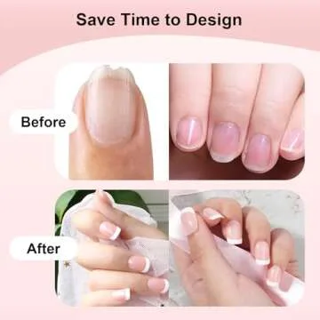 Yokilly 240 Piece French Fake Nails Kit - Acrylic Nail Set