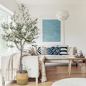 82 Inch Artificial Olive Tree for Effortless Home Decor