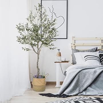 82 Inch Artificial Olive Tree for Effortless Home Decor