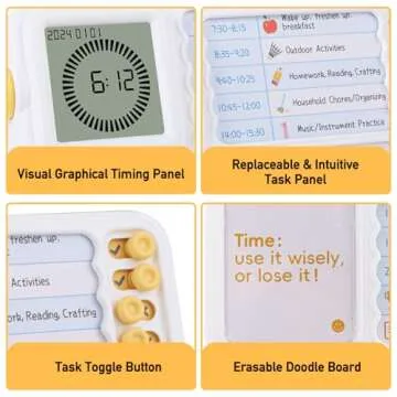 Task Timer, Timer for Kids, Visual Schedule for Kids with Autism, Visual Schedule for Kids, Time Management Tools, Autism Increase Self-Regulation, Silence Timer for Classroom Home