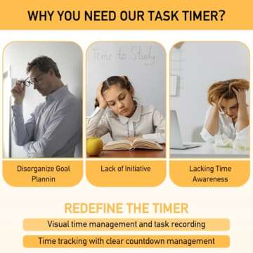 Task Timer, Timer for Kids, Visual Schedule for Kids with Autism, Visual Schedule for Kids, Time Management Tools, Autism Increase Self-Regulation, Silence Timer for Classroom Home