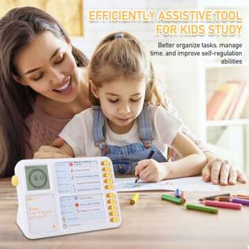 Task Timer, Timer for Kids, Visual Schedule for Kids with Autism, Visual Schedule for Kids, Time Management Tools, Autism Increase Self-Regulation, Silence Timer for Classroom Home
