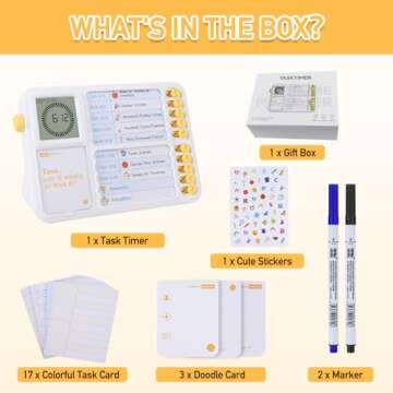 Task Timer, Timer for Kids, Visual Schedule for Kids with Autism, Visual Schedule for Kids, Time Management Tools, Autism Increase Self-Regulation, Silence Timer for Classroom Home