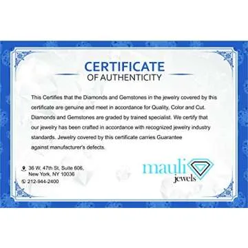 MauliJewels 0.50 Ct. Three-Stone Diamond Engagement Ring Women, 14K Solid Gold