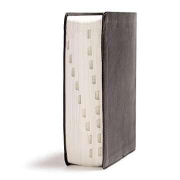 CSB He Reads Truth Bible, Black LeatherTouch Indexed, Black Letter, Wide Margins, Journaling Space, Illustrations, Reading Plans, Single-Column, Easy-to-Read Bible Serif Type