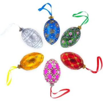 Italian Pearl Buckle Pink Glass Christmas Ornament