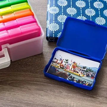 IRIS USA 4"x 6" Photo Storage Box - 2-Pack Organizer