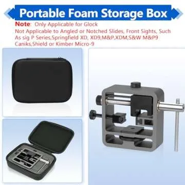 Pridefend Sight Pusher for Glock Square Slides,Sight Pusher Tool, Heavy Duty Pistol Rear Sight Pusher for Glock,Adjustment Sight Pusher for Handguns Semi-Auto Pistol Slides