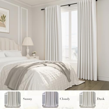 Joywell 100% Blackout Curtains - Elegant Linen Drapes for Home