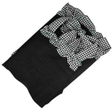 Rbenxia Women's Apron with Pockets Adjustable Bib Apron with Pockets Extra Long Ties Women Kitchen Apron for Cooking, Crafting, Gardening, Kitchen Women's Cake Apron With Pocket Black