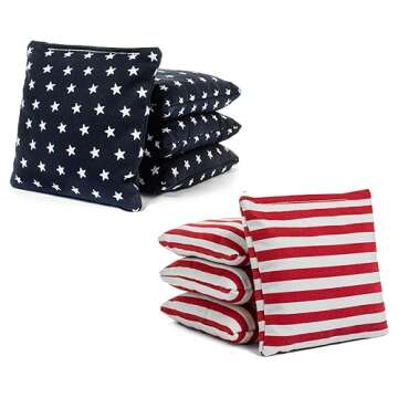 Tailgating Pros Cornhole Boards - 4'x2' Lightweight Cornhole Game- Includes Carrying Case, Set of 8 ...