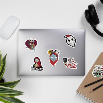 100Pcs The Nightmare Before Christmas Stickers for Water Bottles Skateboard Luggage Laptop Bumper Wa...