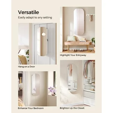 SONGMICS Jewelry Organizer with Lockable Mirror