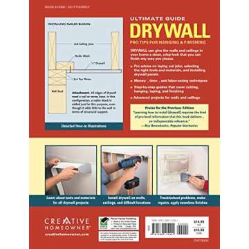 Ultimate Guide: Drywall, 3rd Edition (Creative Homeowner) Hang Drywall On Walls and Ceilings Like a ...