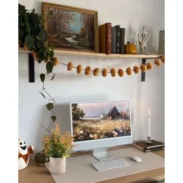 Coferset 2 Pack Fall Small Fake Plants Eucalyptus Potted Fall Artificial Plants Fall Decorations for Home Shelf Office Bathroom Desk Farmhouse Room Coffee Table Decor Fall Christmas Decor(Yellow)