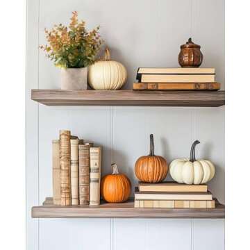 Coferset 2 Pack Fall Small Fake Plants Eucalyptus Potted Fall Artificial Plants Fall Decorations for Home Shelf Office Bathroom Desk Farmhouse Room Coffee Table Decor Fall Christmas Decor(Yellow)