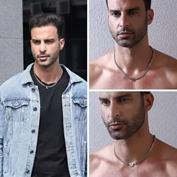 DuoDiner Letter L Necklace for Men & Women Initial Jewelry