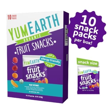 YumEarth Organic Fruit Snacks Box - 10 Count Healthy Treats