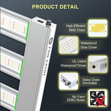 Phlizon Pro 2000 LED Grow Light for Indoor Plants