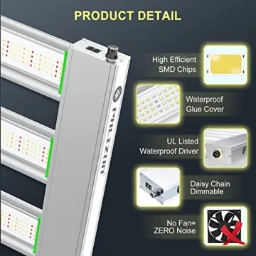 Phlizon Pro 2000 LED Grow Light for Indoor Plants