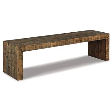 Rustic Wood Dining Bench by Ashley for Your Home