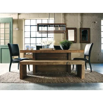 Rustic Wood Dining Bench by Ashley for Your Home