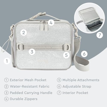 Bentgo Kids Lunch Bag Glitter Edition for School Lunches