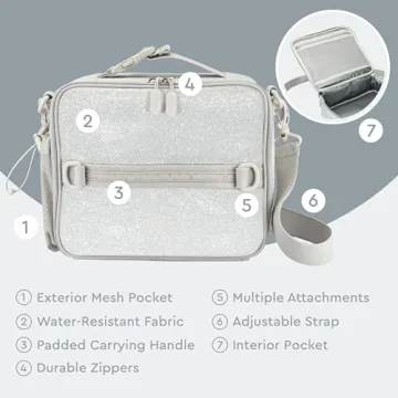 Bentgo Kids Lunch Bag Glitter Edition for School Lunches