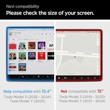 Spigen Tempered Glass Screen Protector [GlasTR EZ FIT] designed for Tesla Model 3(2024/2025), New Model Y (Juniper) 15.4" Dashboard Touchscreen - Matte/Anti Glare/Anti Finger Print