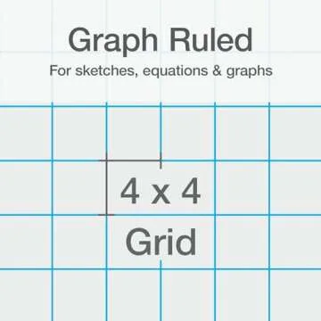 Oxford 1 Subject Graph Notebook - Pack of 3 Quad Ruled (4 X 4) - 8.5 x 11 Grid Paper Notebook - Black Red, And White Covers, 100 Perforated Sheets - For Math, Drawing, And Engineering