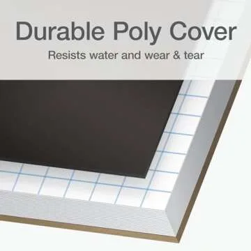 Oxford 1 Subject Graph Notebook - Pack of 3 Quad Ruled (4 X 4) - 8.5 x 11 Grid Paper Notebook - Black Red, And White Covers, 100 Perforated Sheets - For Math, Drawing, And Engineering
