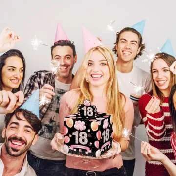 18th Birthday Surprise Gift Box, 18th Birthday Gifts for Boys Girls, Happy Birthday Money Gift Boxes for Cash, 18th Birthday Party Decorations Supplies（with 35PCS Bags）