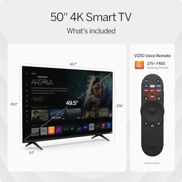 VIZIO 50" 4K HDR Smart TV - Renewed with WiFi 6