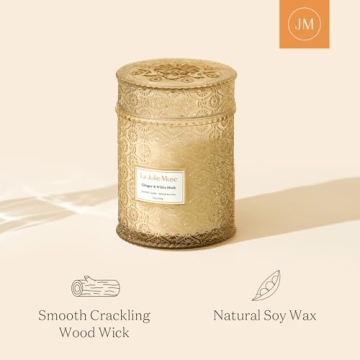 LA JOLIE MUSE Ginger & White Musk Eco-Friendly Candle
