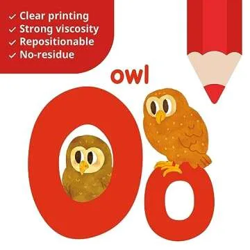 DECOWALL Alphabet Numbers Colorful Wall Decals for Kids