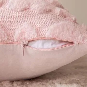 Heart Pillow Covers for Valentine's Day Soft Plush Cushion