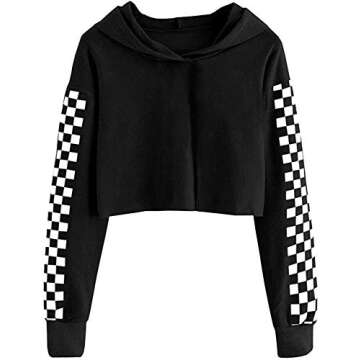 Meikulo Crop Tops Hoodies for Teen Girls Clothes Kids Cute Shirts Long Sleeve Fashion Sweatshirts an...